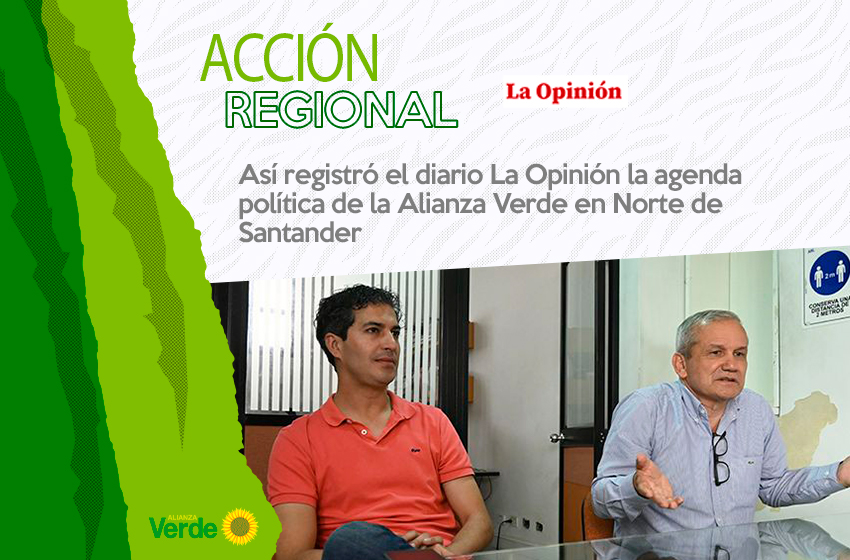 Así registró el diario La Opinión la agenda política de la Alianza Verde en Norte de Santander