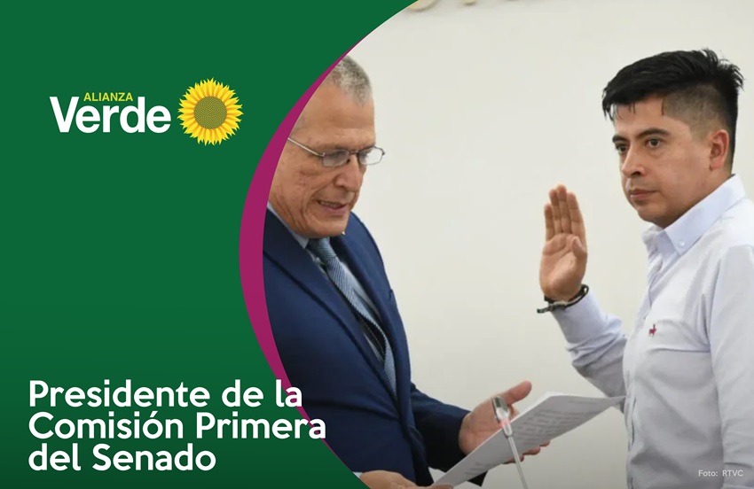 Saludamos la elección del Senador Ariel Ávila como Presidente de la Comisión Primera de esta corporación 