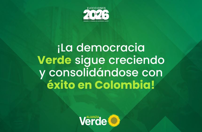 La democracia verde sigue creciendo y consolidándose con éxito en Colombia