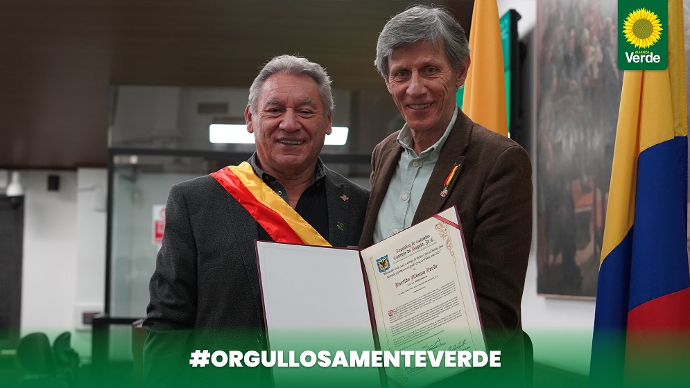 El Partido Alianza Verde recibió del Concejo de Bogotá la Orden Civil al Mérito “José Acevedo y Gómez” en el grado Cruz de Plata