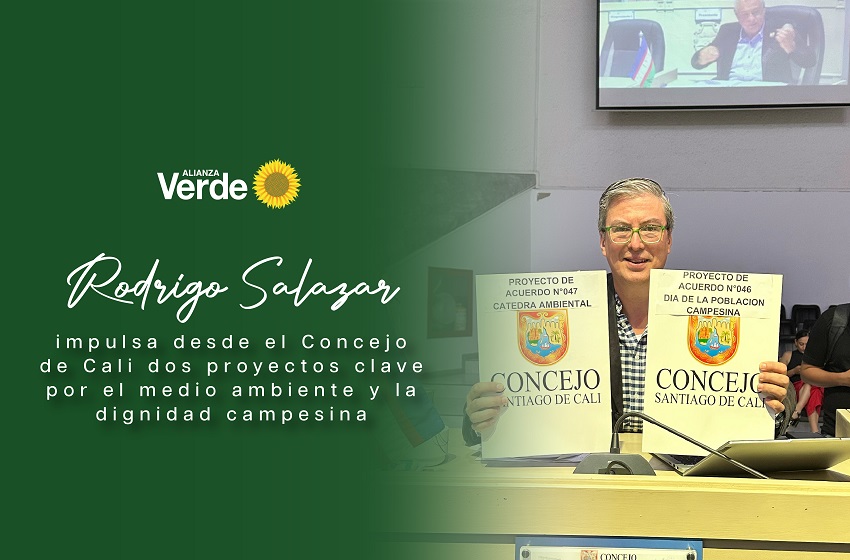 Rodrigo Salazar impulsa desde el Concejo de Cali dos proyectos clave por el medio ambiente y la dignidad campesina