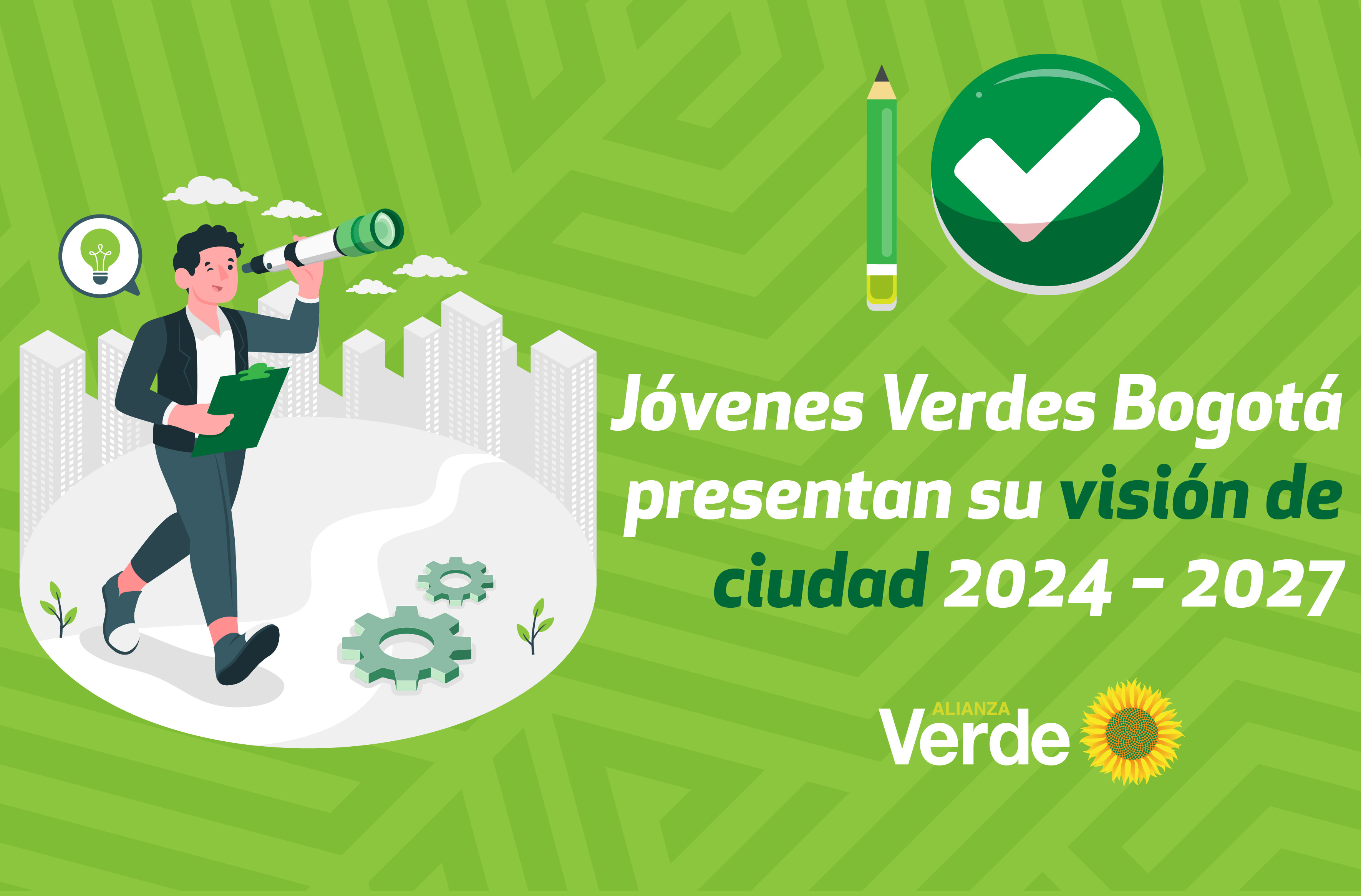 Jóvenes Verdes Bogotá presentan su visión de ciudad 2024 – 2027