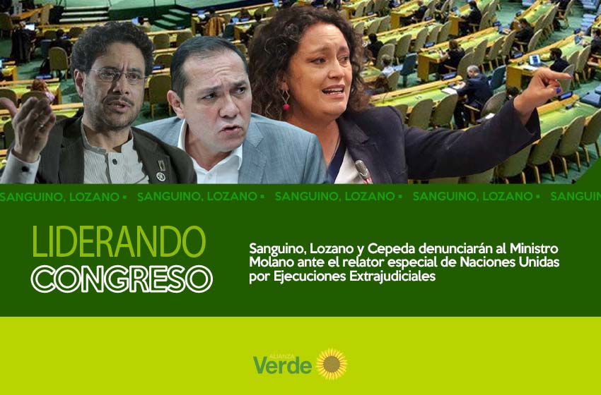 Sanguino, Lozano y Cepeda denunciarán al Ministro Molano ante el relator especial de Naciones Unidas por Ejecuciones Extrajudiciales