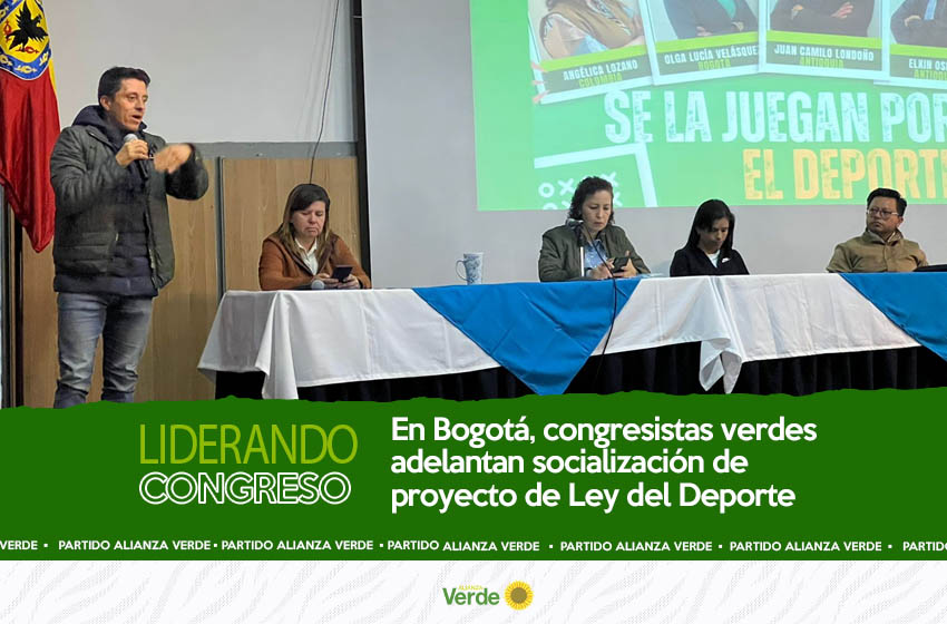 En Bogotá, congresistas Verdes adelantan socialización de proyecto de Ley del Deporte
