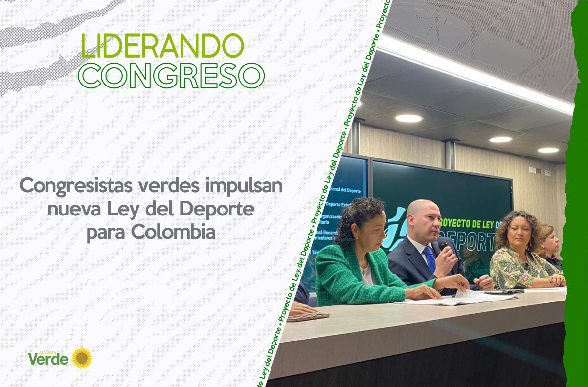 Congresistas verdes impulsan nueva Ley del Deporte para Colombia