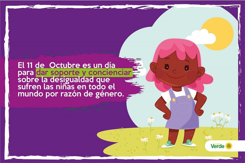 El 11 de octubre es un día para dar soporte y concienciar sobre la desigualdad que sufren las niñas en todo el mundo por razón de género