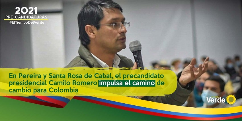 En Pereira y Santa Rosa de Cabal, el precandidato presidencial Camilo Romero impulsa el camino de cambio para Colombia