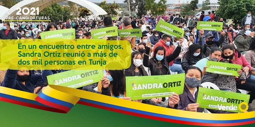 En un encuentro entre amigos, Sandra Ortiz reunió a más de dos mil personas en Tunja