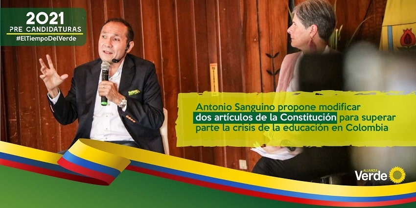 Antonio Sanguino propone modificar dos artículos de la Constitución para superar parte la crisis de la educación en Colombia